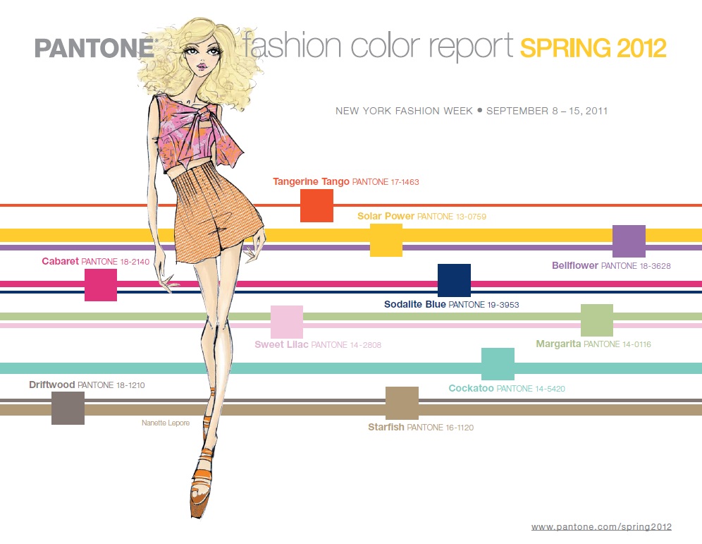Модные цвета сезона весна-лето 2012