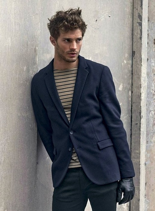 10-25-Stylish-Hot-Guys-In-Stripes-Jamie-Dornan-Blazer-Leather-Gloves-Mens-Style-Via-Hugo-Boss