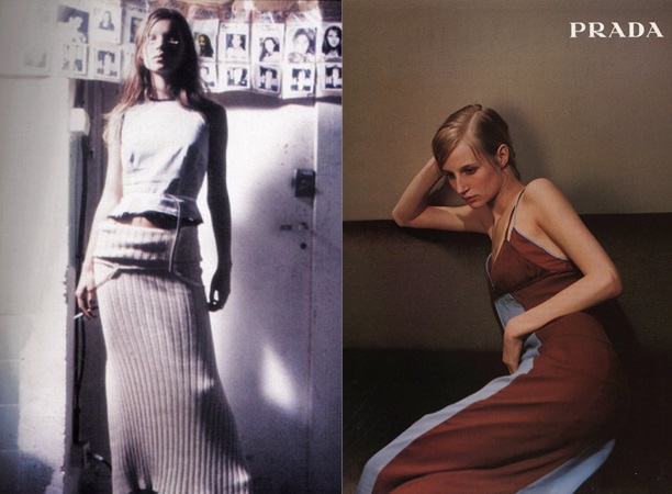стиль 90-х Кейт Мосс Prada
